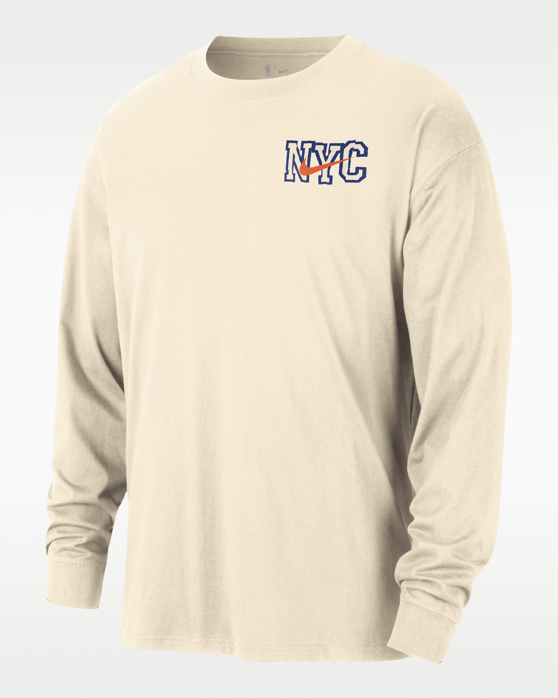 NYC Knicks Essential City Edition Men's Nike NBA Long-Sleeve T
